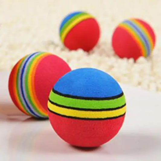 Chewing Training Colorful Fun Unique Durable Innovative Scratch Foam Ball for Cats Chew Toy Cat Toy Interactive Foam Stimulating