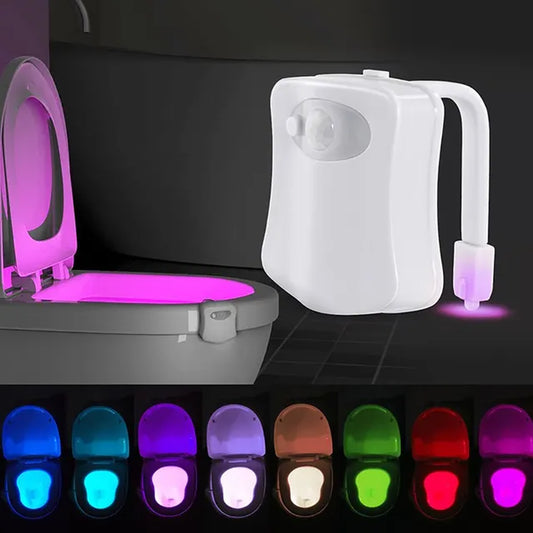 Mini Kawayi Human Infrared Sensing Light LED Night Light Stick Toilet 16/8 Color Bathroom Colorful Motion Sensing Night Light