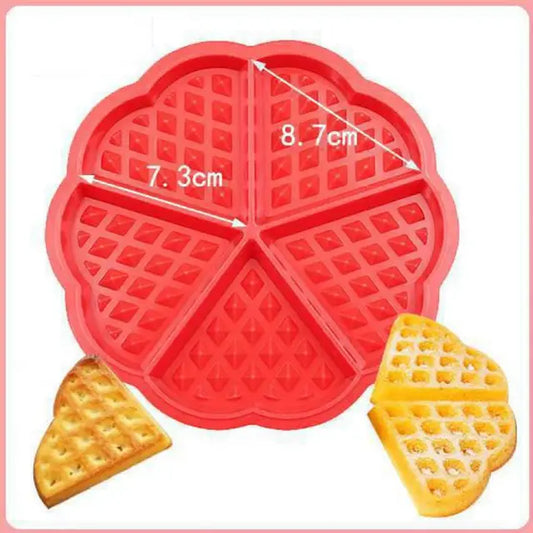 DIY Cute round Waffle Making Mold Practical Chocolate Making Tool Aroma Candle Silicone Mold Food Grade Silicone Baking Supplies